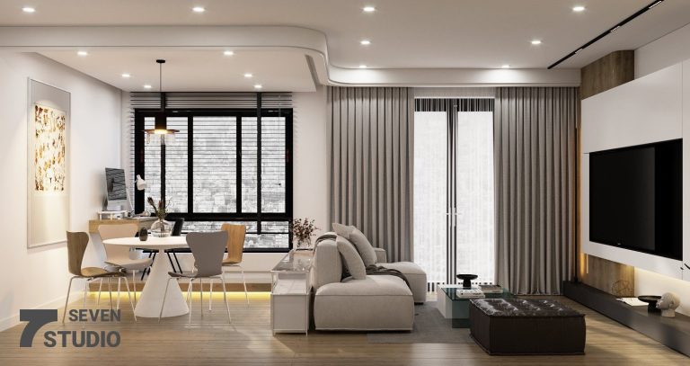 phòng khách căn hộ